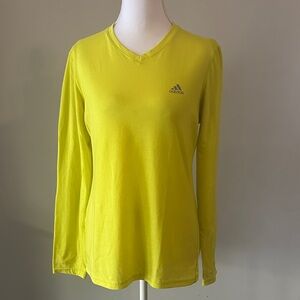 Adidas Women's Vivid Yellow Long Sleeve Tee